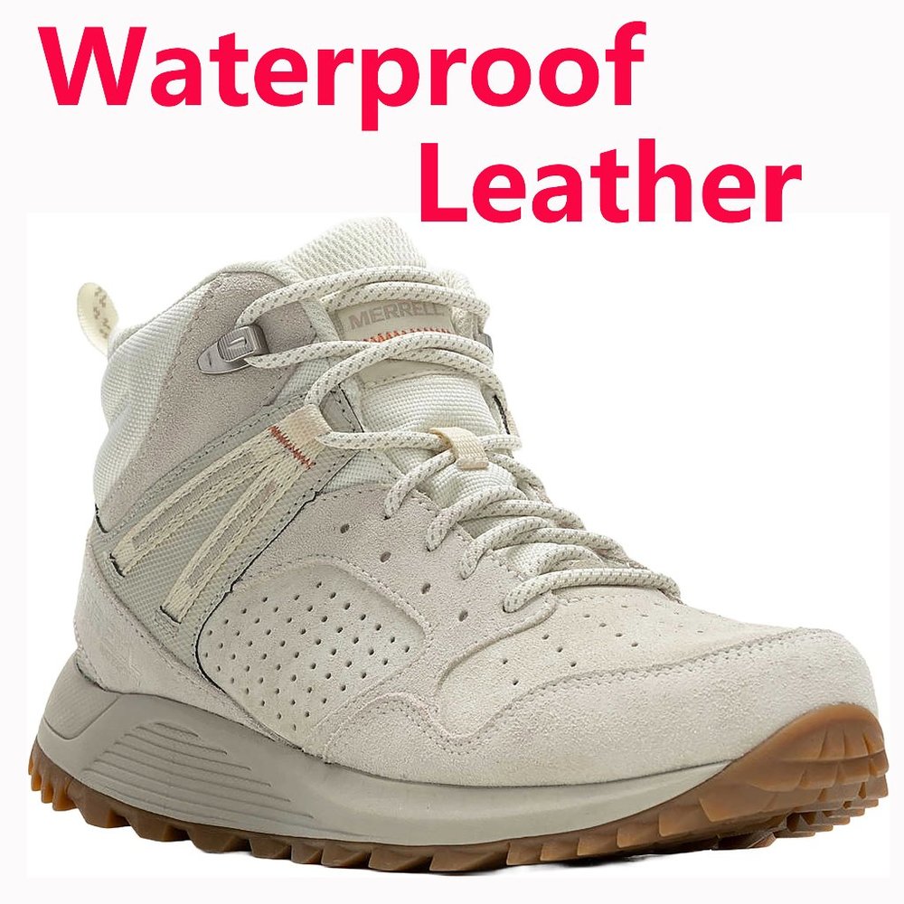 Brand New Merrell Wildwood Mid Leather Waterproof Hiking Boots